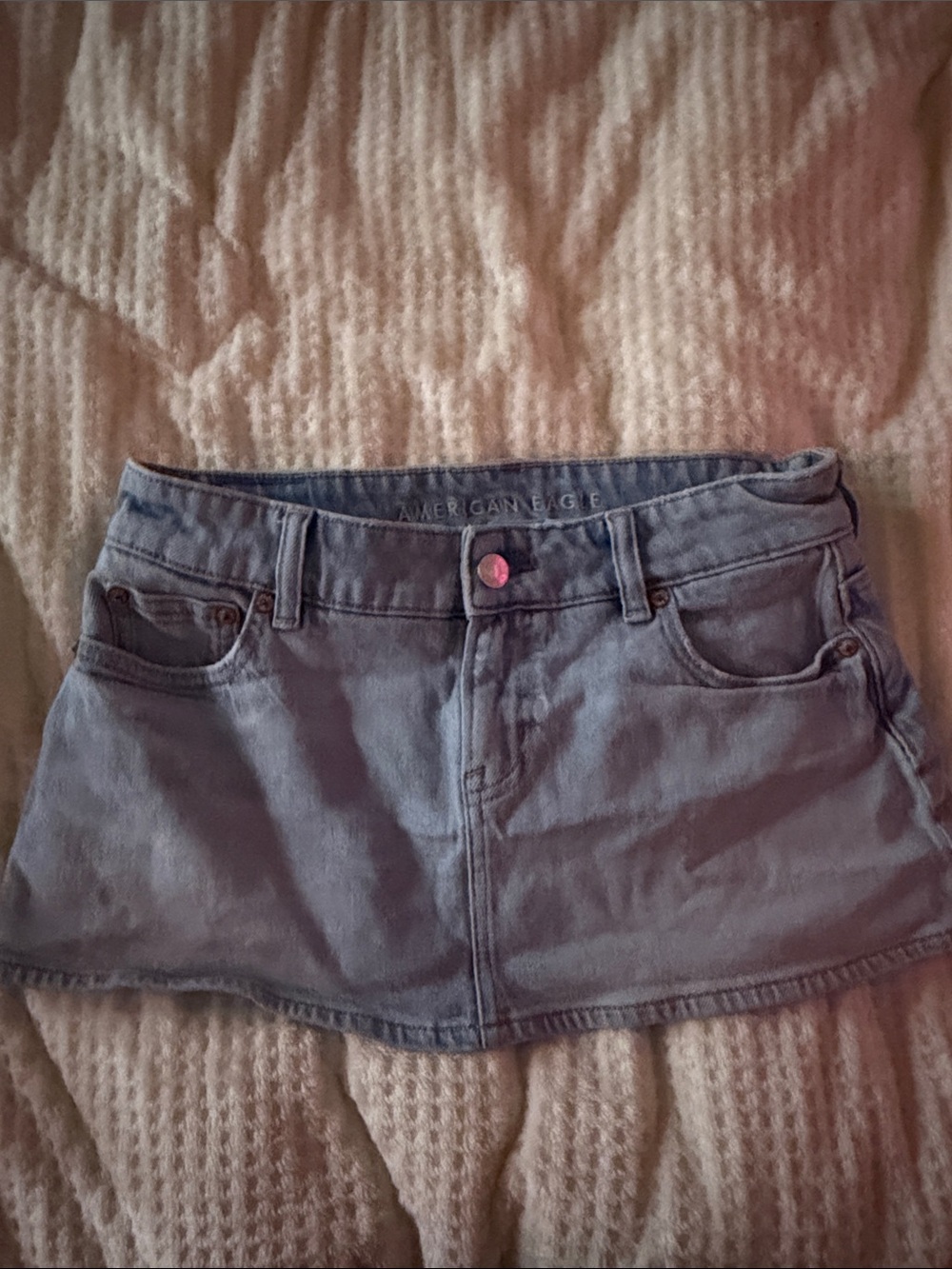 American Eagle Outfitters Blue Denim Mini Skirt